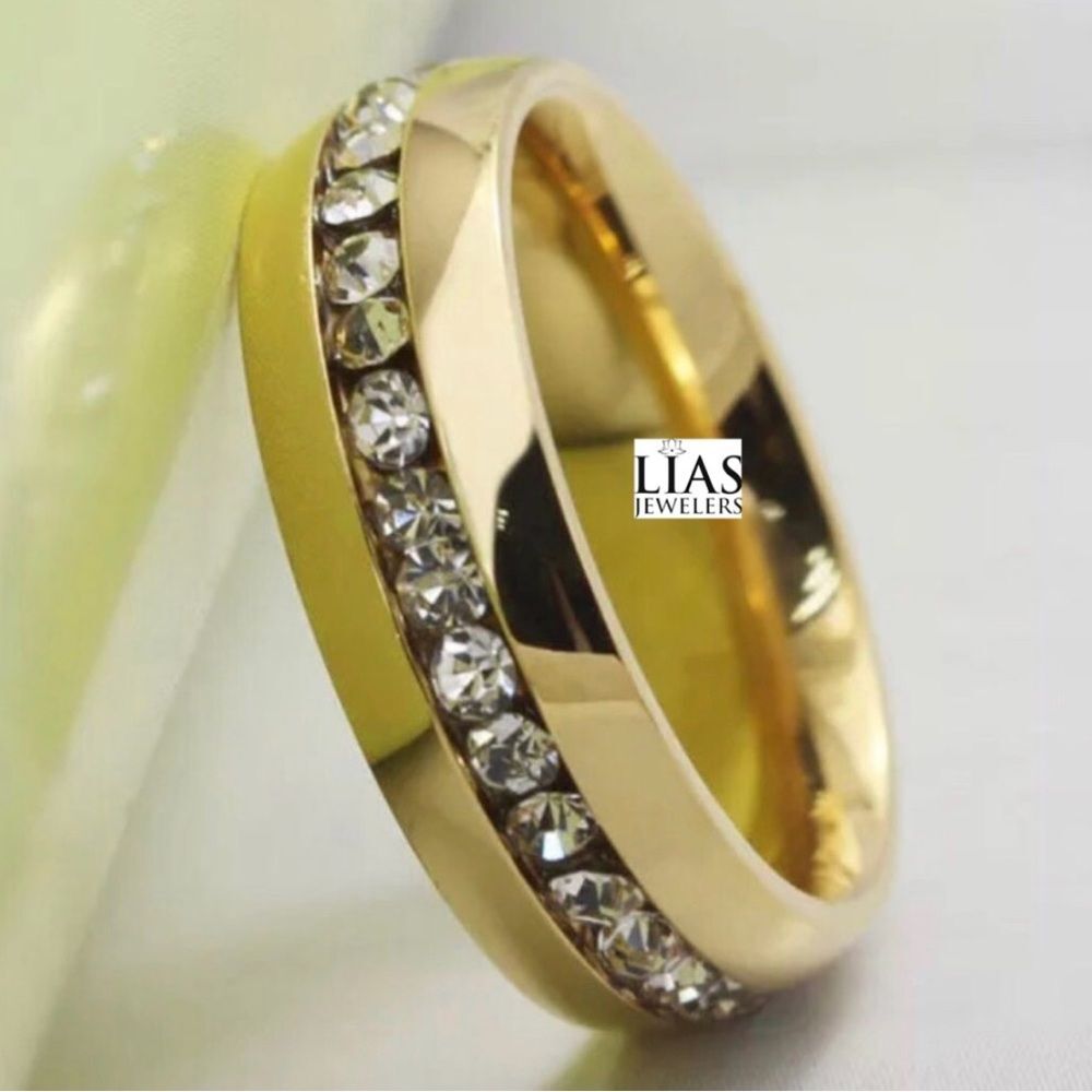 New 18k yellow gold men wedding ring
